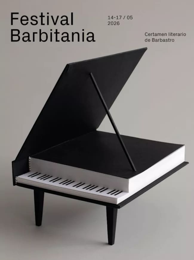 Cartel del certamen literario de Barbastro y Barbitania