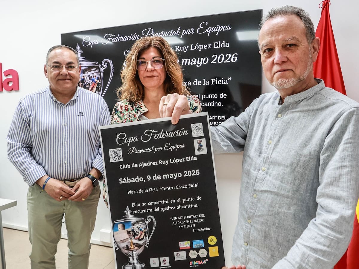 Elda acogerá el 9 de mayo la Copa Federación Provincial de Ajedrez