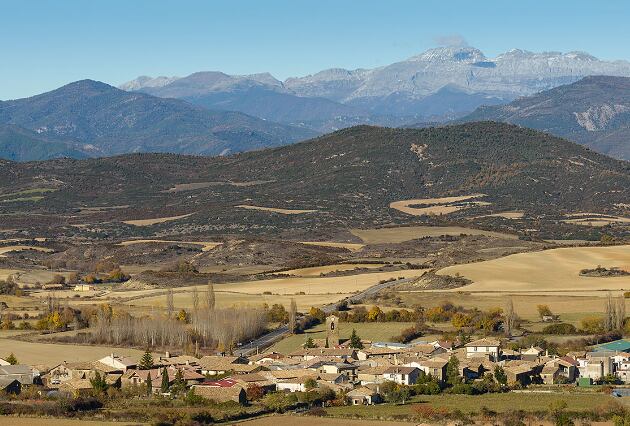 El corte de carretera desde Bailo