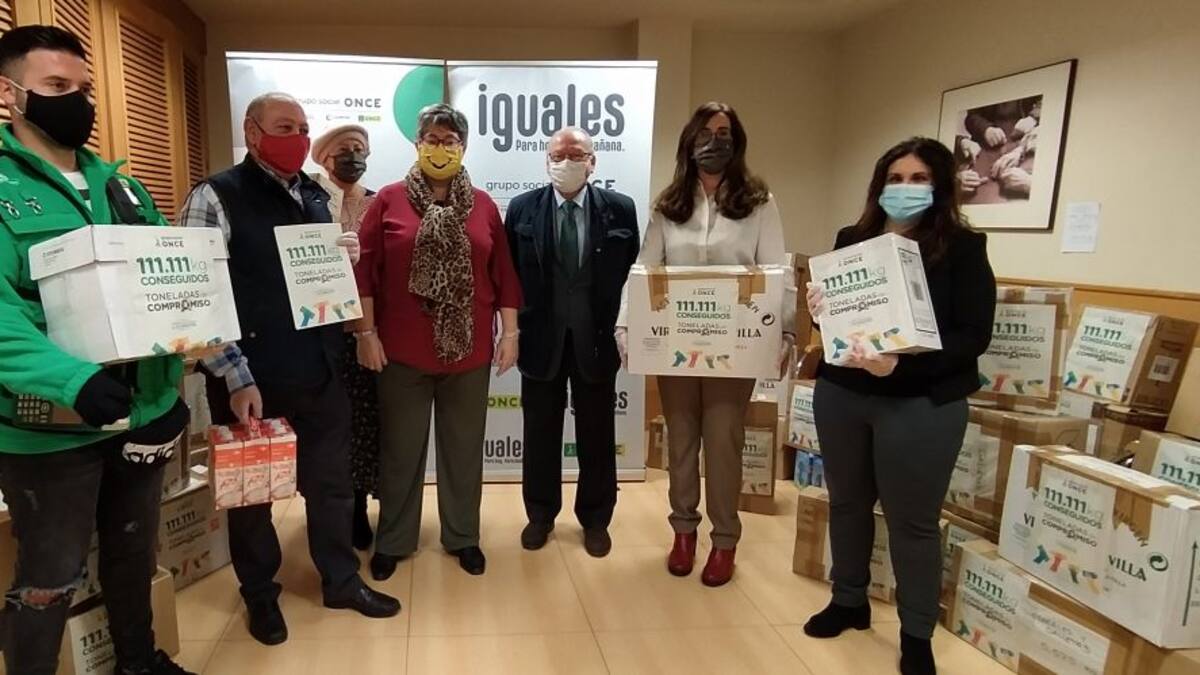 ONCE Jaén dona 740 kilos de alimentos