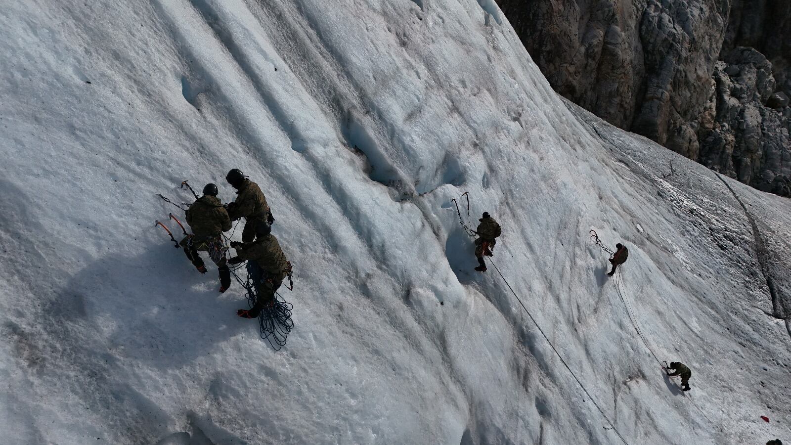 Una progresión entre glaciares y grandes pendientes