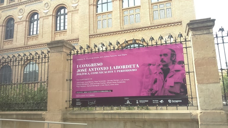 El Congreso sobre Labordeta se celebraba en el Paraninfo de la Universidad de Zaragoza