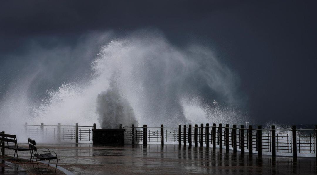 Temporal en San Sebastián.