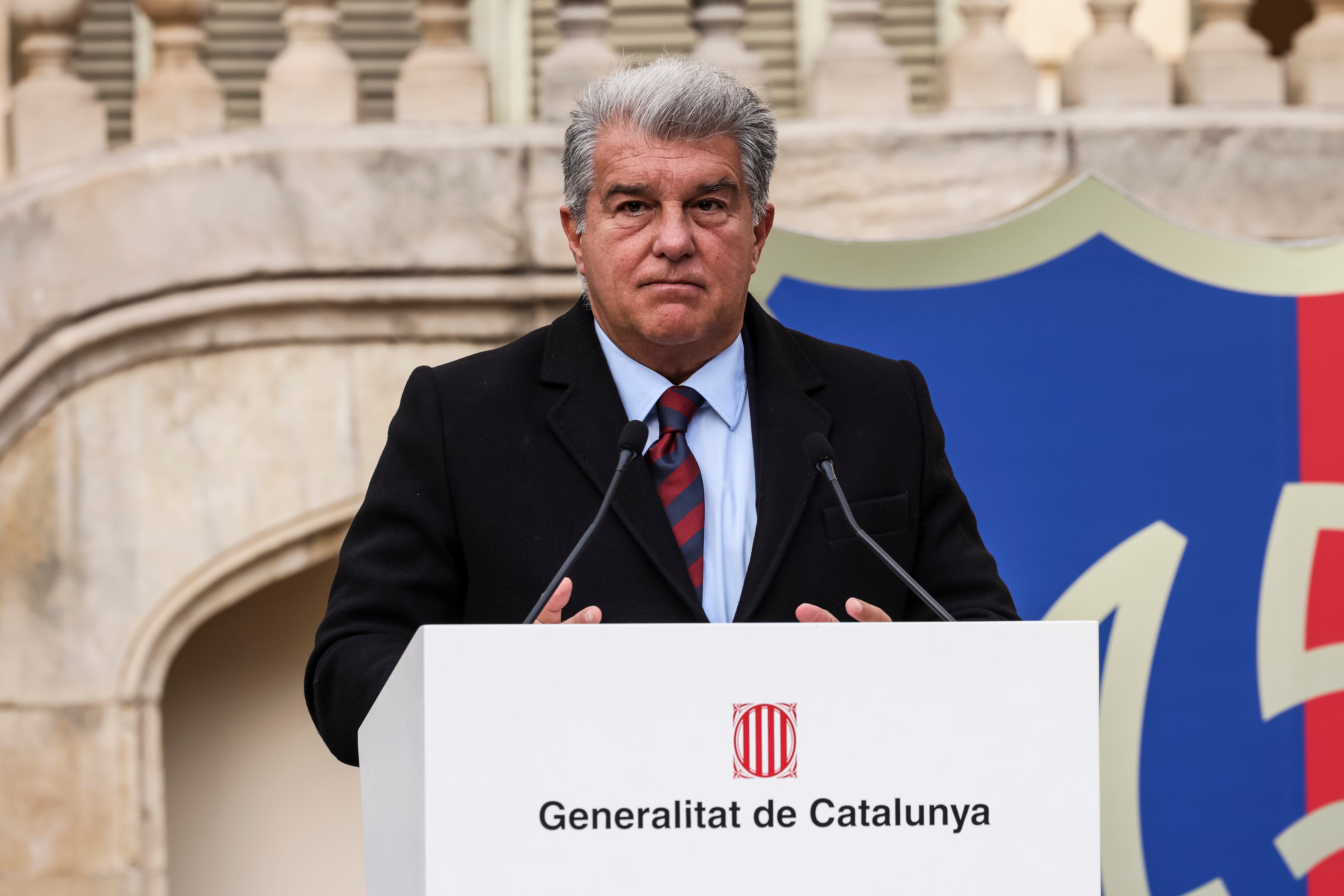 Joan Laporta, durante un evento