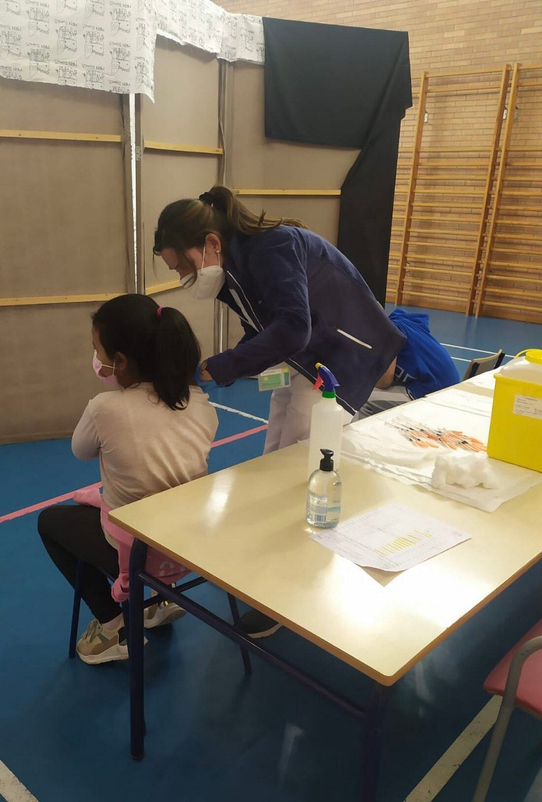 Vacunación en los colegios de Gandia