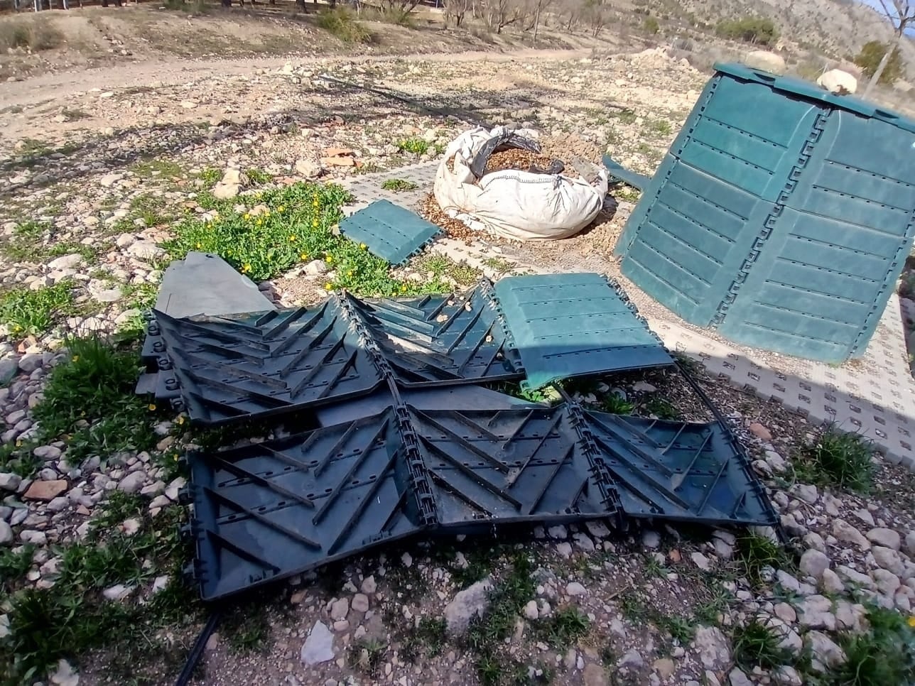 Mal uso de las composteras