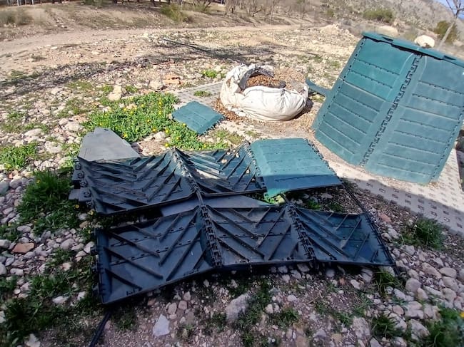 Mal uso de las composteras