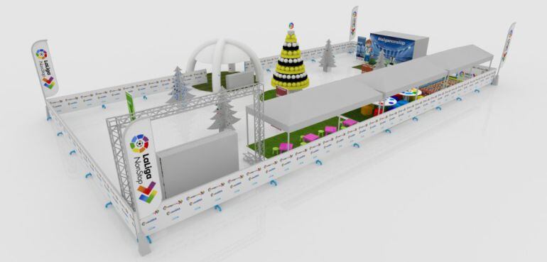 Así serán las 'fan zones' que estarán junto a los estadios de la jornada 17, que se celebrará el 30 y 31 de diciembre.