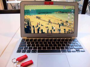 Imagen del dispositivo Look and Lock instalado en el ordenador