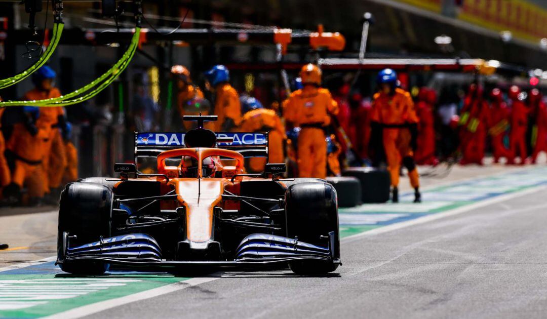 El piloto español Carlos Sainz, en su McLaren.