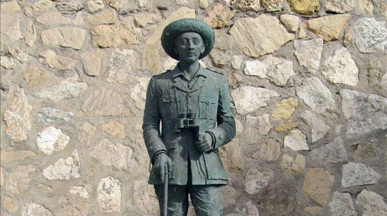 La estatua de Franco en Melilla. 