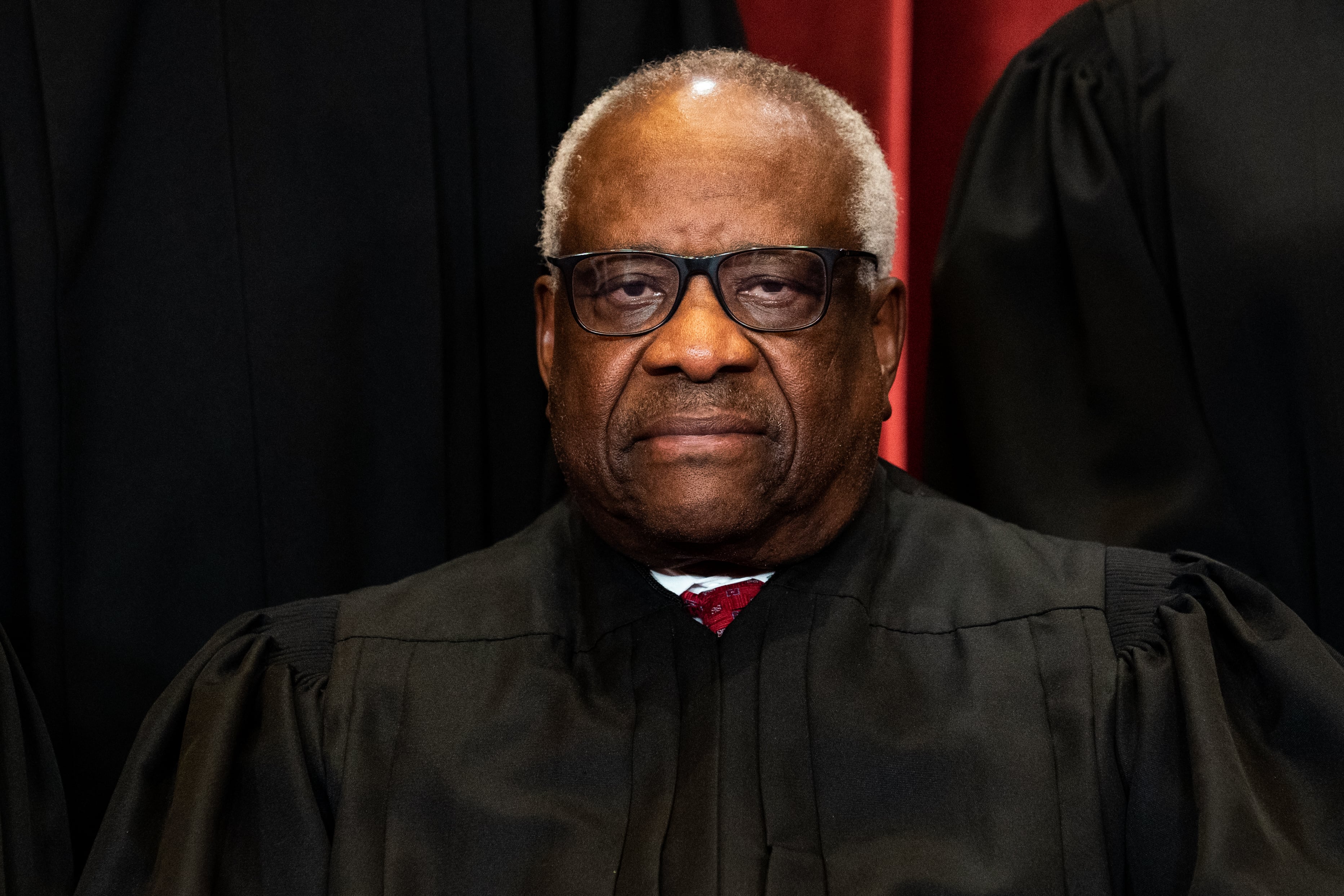 Clarence Thomas en el Tribunal Supremo de EEUU. Archivo.