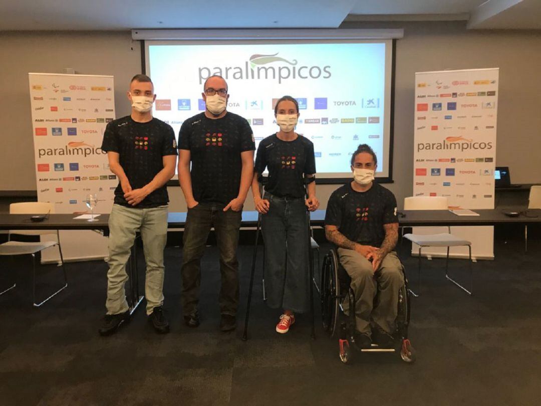 Deportistas paralímpicos en la presentación del equipo para los JJOO de Tokio