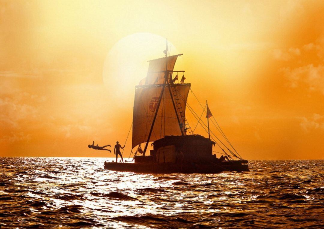 Fotograma de Kon-Tiki, película noruega que podrá verse en Muces