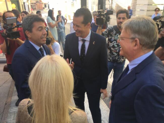 Mazón, Alfaro y Puig en Elda