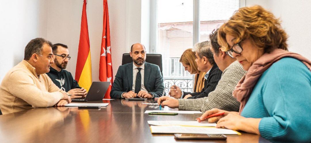 Reunión de los portavoces con el alcalde Jorge García Díaz