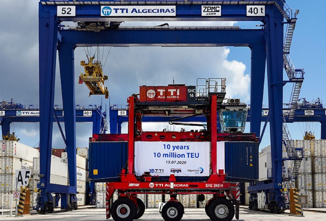 Un vehículo de TTI Algeciras.