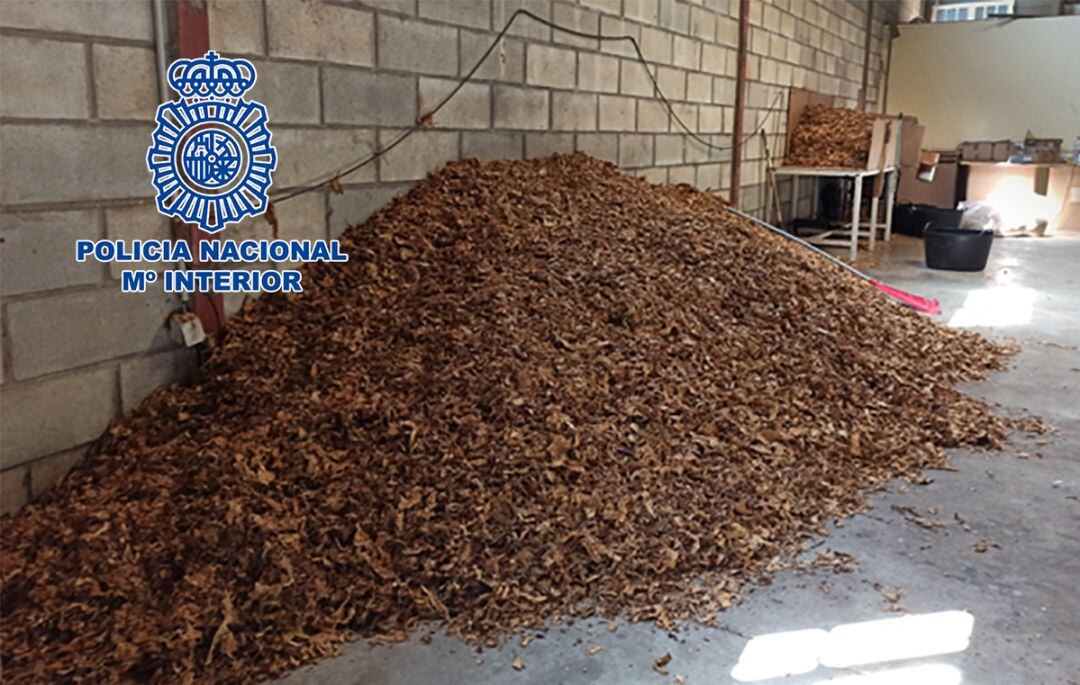 Picadura de tabaco incautada por Policía Nacional