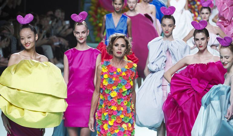 La diseñadora en la Fashion Week de Madrid, Agatha Ruiz de la Prada.