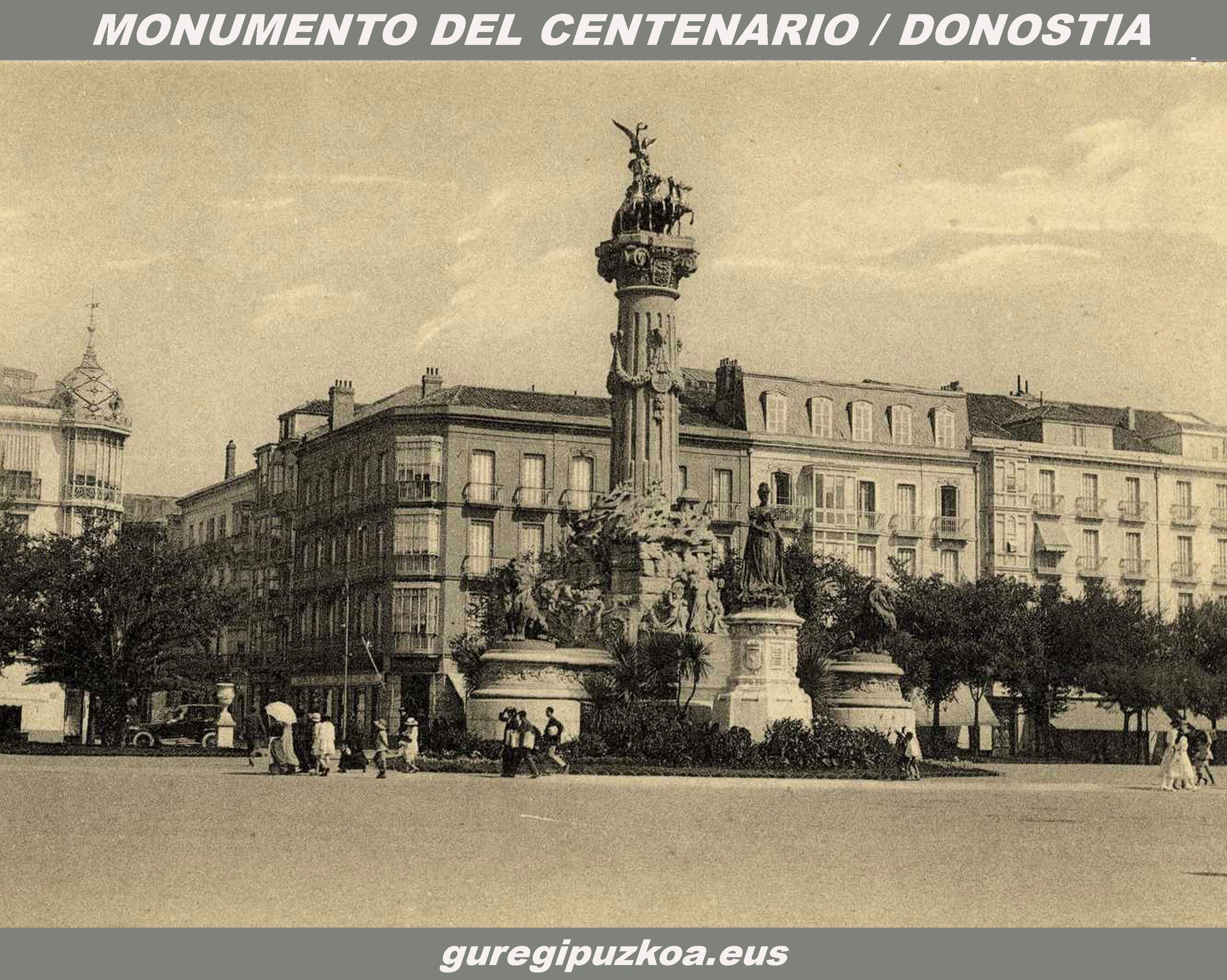 Monumento del centenario de Donostia; gureguipuzkoa.eus