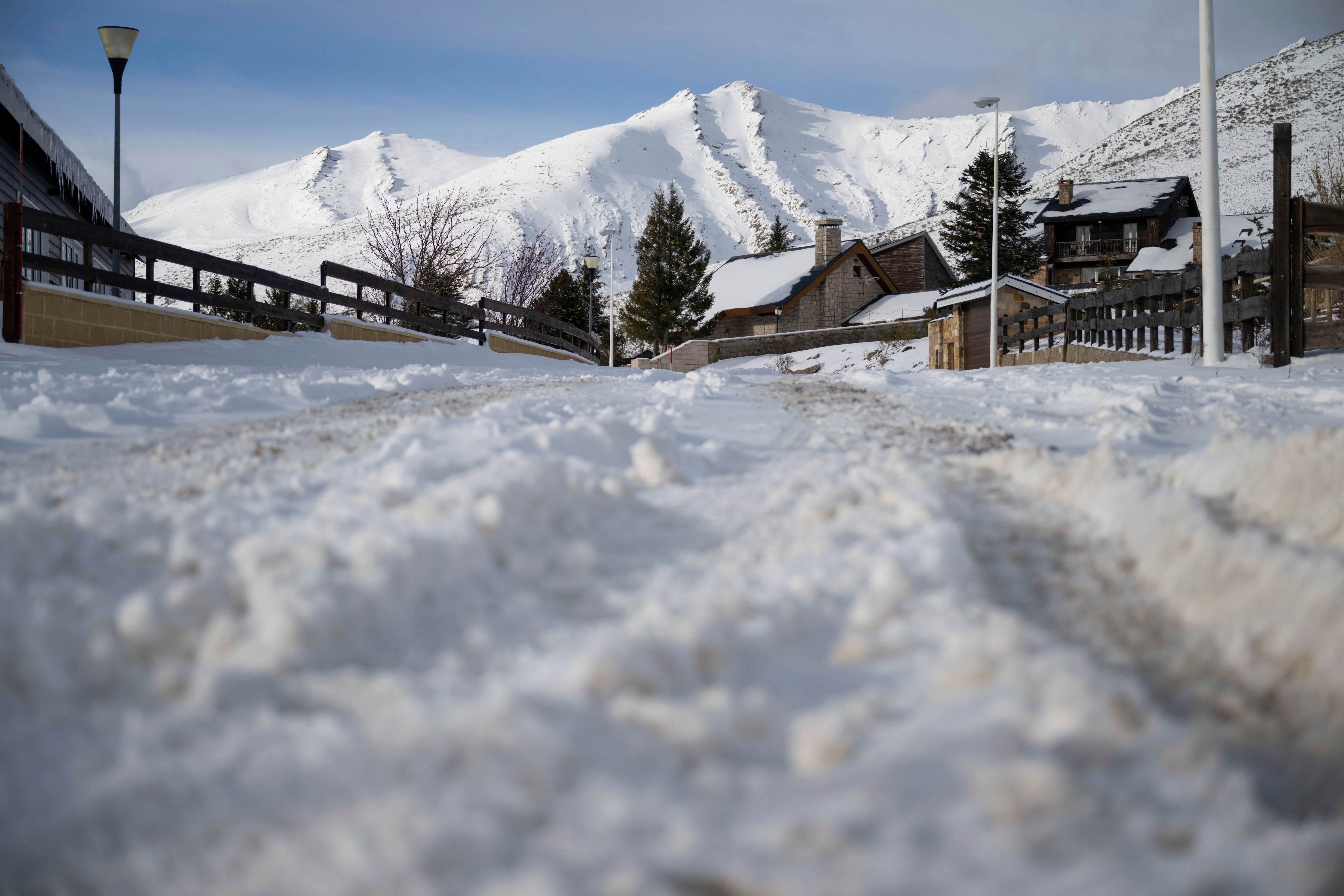Vista este lunes de la localidad cántabra de Brañavieja.