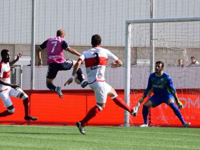 Imagen del partido disputado este domingo entre el San Sebastian de Los Reyes y el CD Toledo