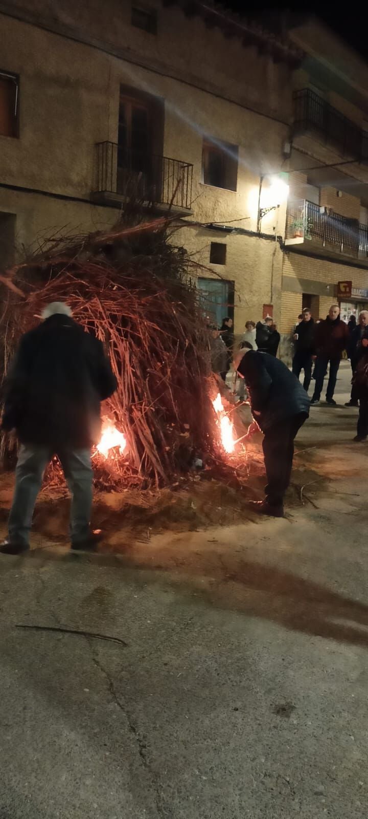 Hoguera de San Sebastián en Bolea