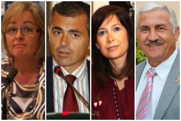 Cuatro de los ediles que asumirán nuevas responsabilidades