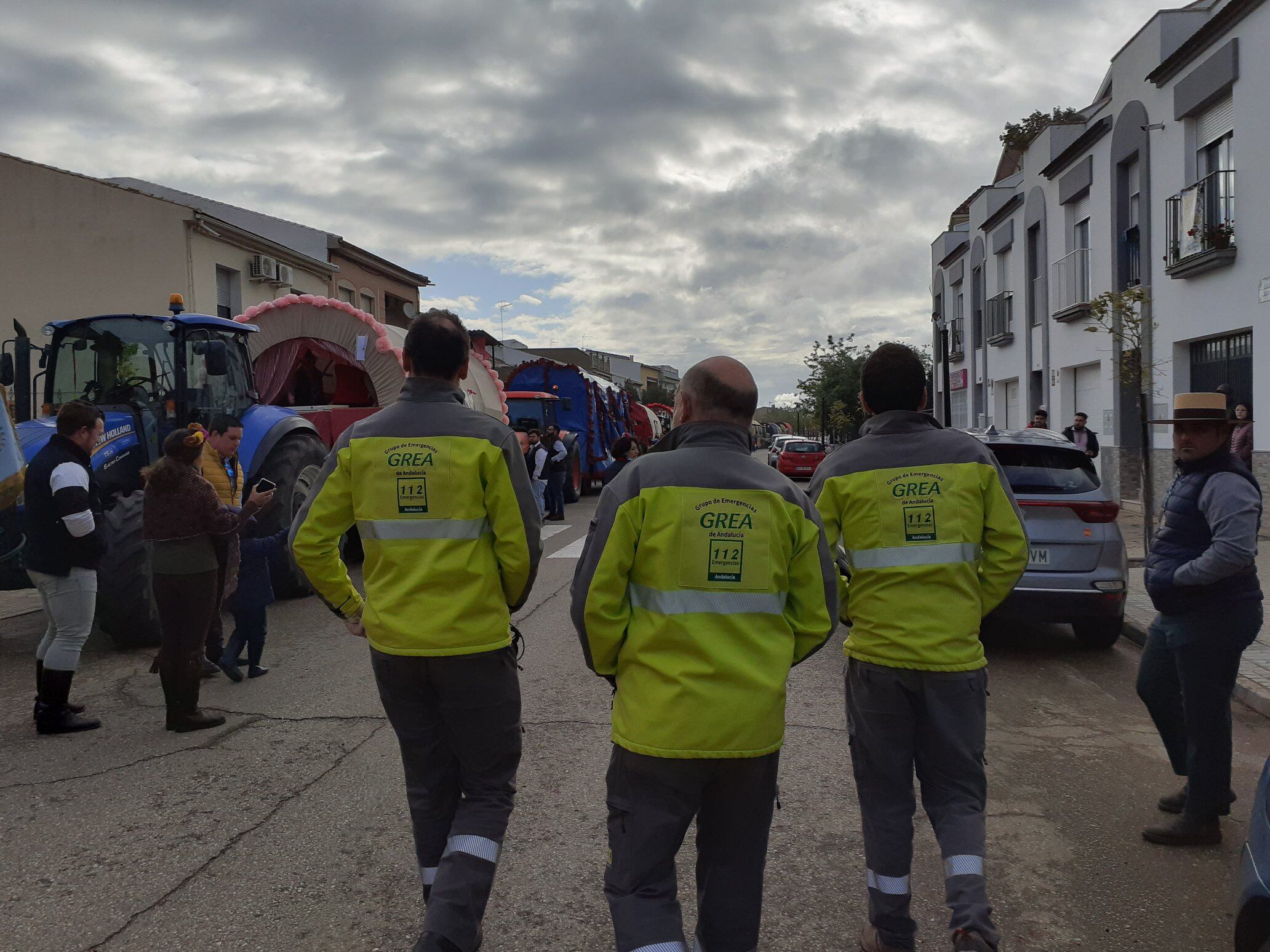 Efectivos de Emergencias en la Romería de la Virgen de la Cabeza 2022.