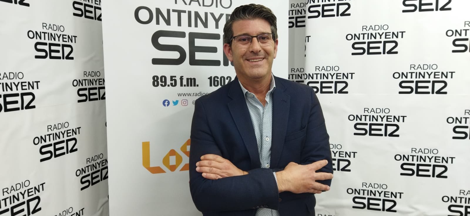 Jorge Rodríguez a l'estudi de Ràdio Ontinyent