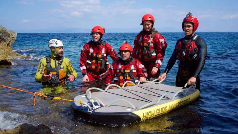 Los bomberos vallisoletanos que han estado actuando en Lesbos