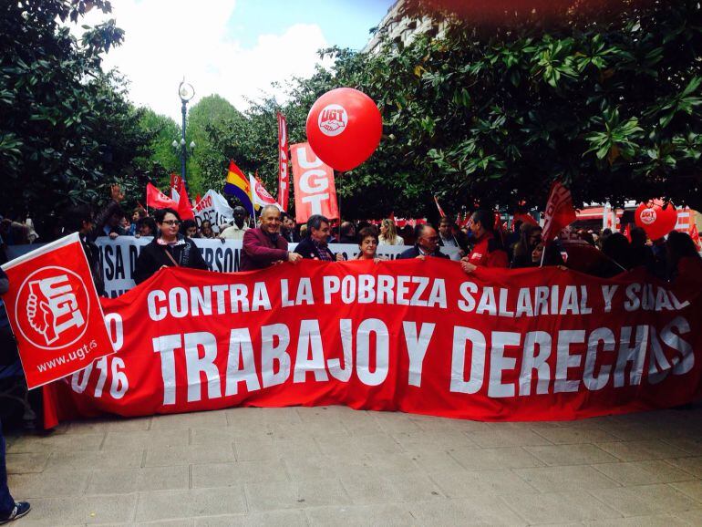 Manifestación del Primero de Mayo en Santander