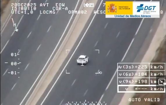 El conductor circulaba de forma temeraria