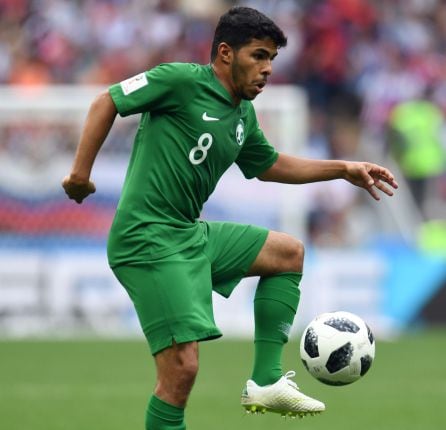 Al Shehri, durante un partido de este Mundial.