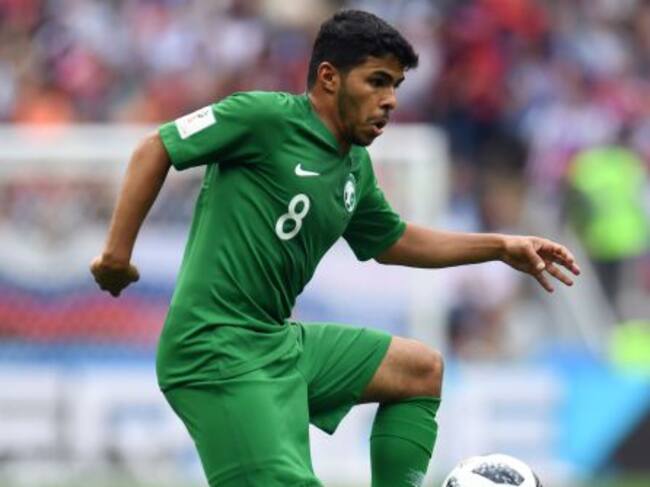 Al Shehri, durante un partido de este Mundial.