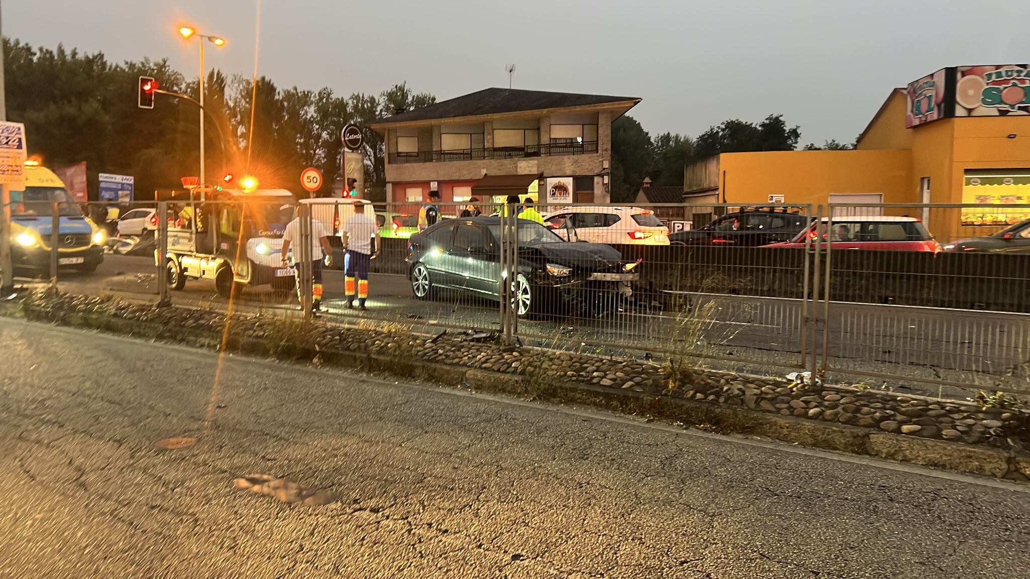 Accidente en Avenida de Madrid.