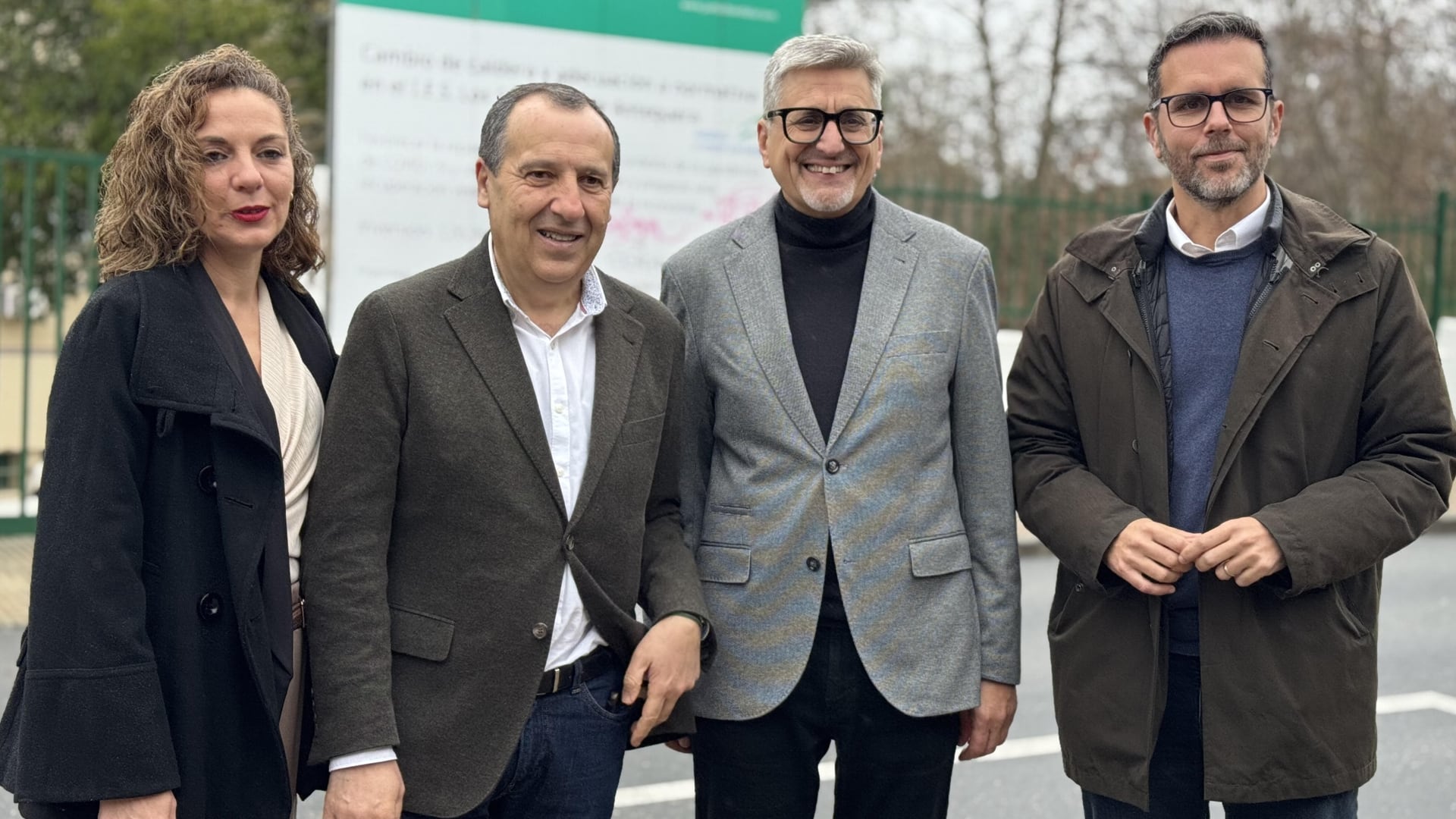 Josele Aguilar junto a José Luis Ruiz Espejo, Francisco Calderón y Laura Cano