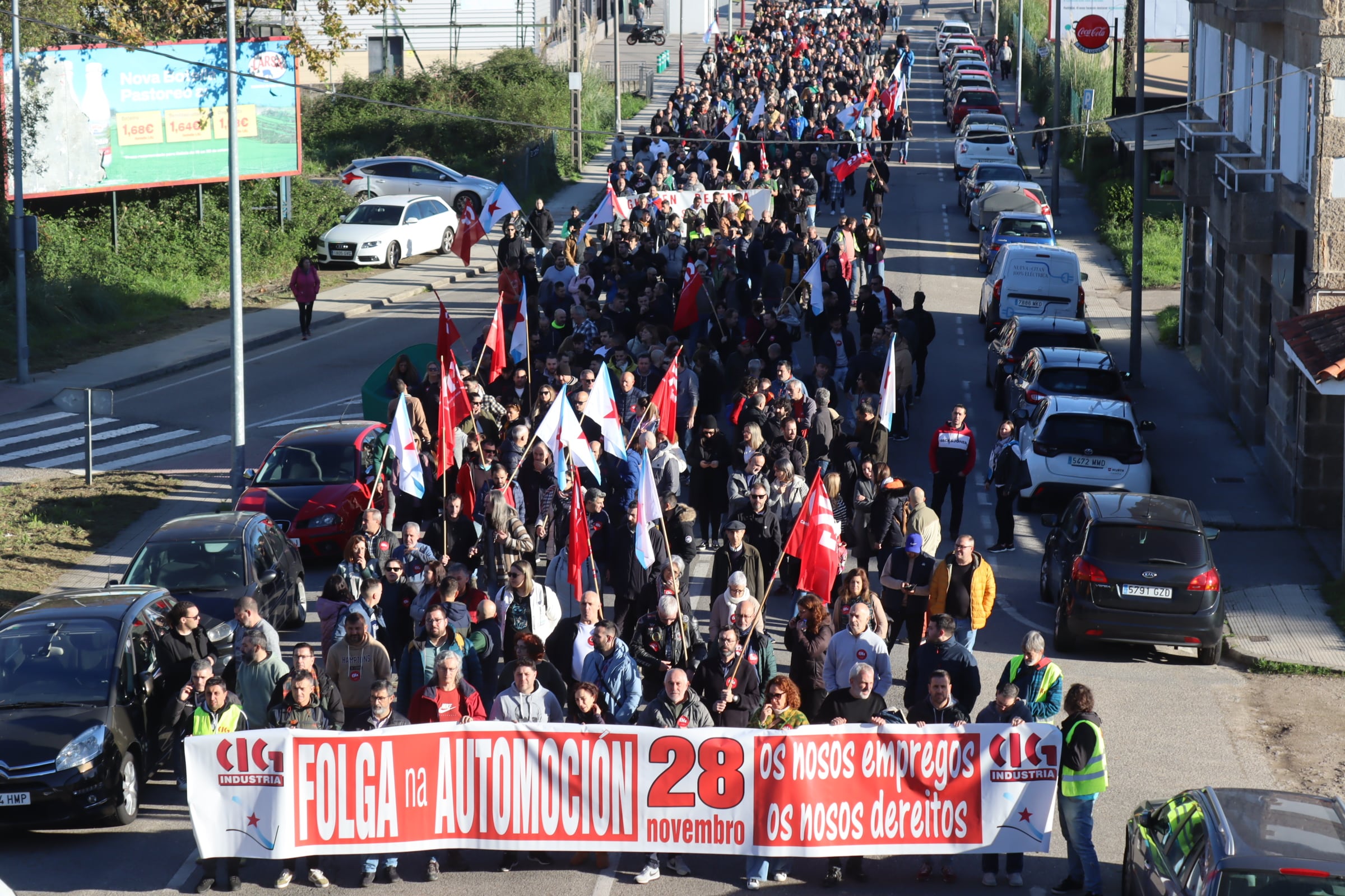 Manifestación automoción CIG