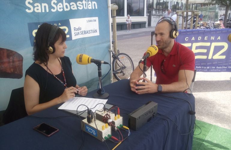 El presidente de Afodesa, Yon San Martín, este miércoles en Hoy por Hoy Gipuzkoa.