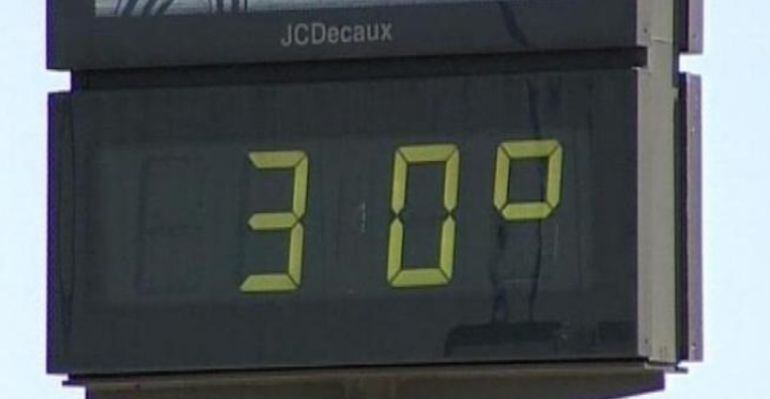 Bajan las temperaturas. La máxima quedará por debajo de los 30º