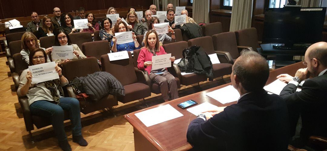 Imagen de la protesta de este martes