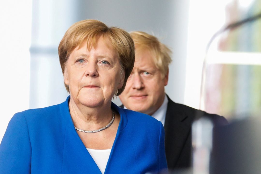 Angela Merkel y Boris Johnson