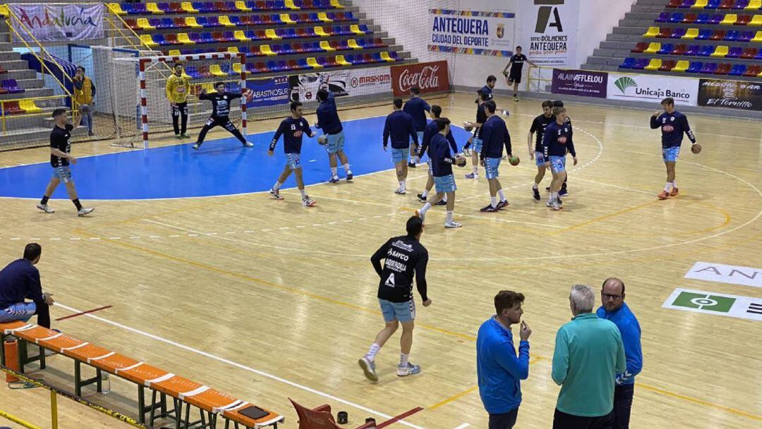 Los jugadores de Trops Málaga durante uno de sus encuentros de liga.