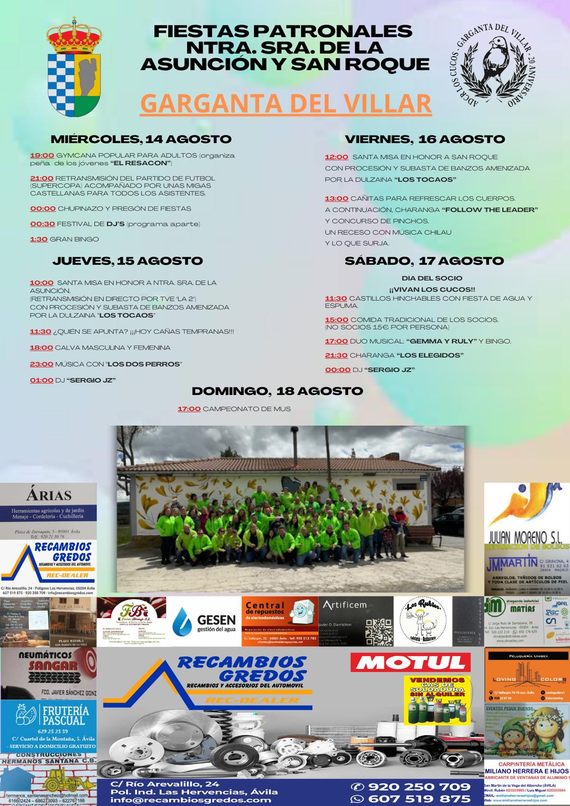 Programa de las fiestas