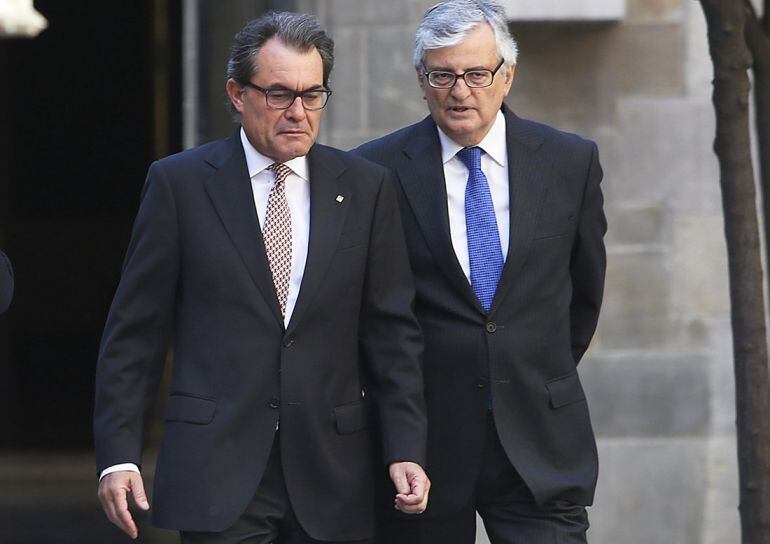 El presidente catalan, Artur Mas, se reune con el fiscal general del Estado, Eduardo Torres-Dulce.