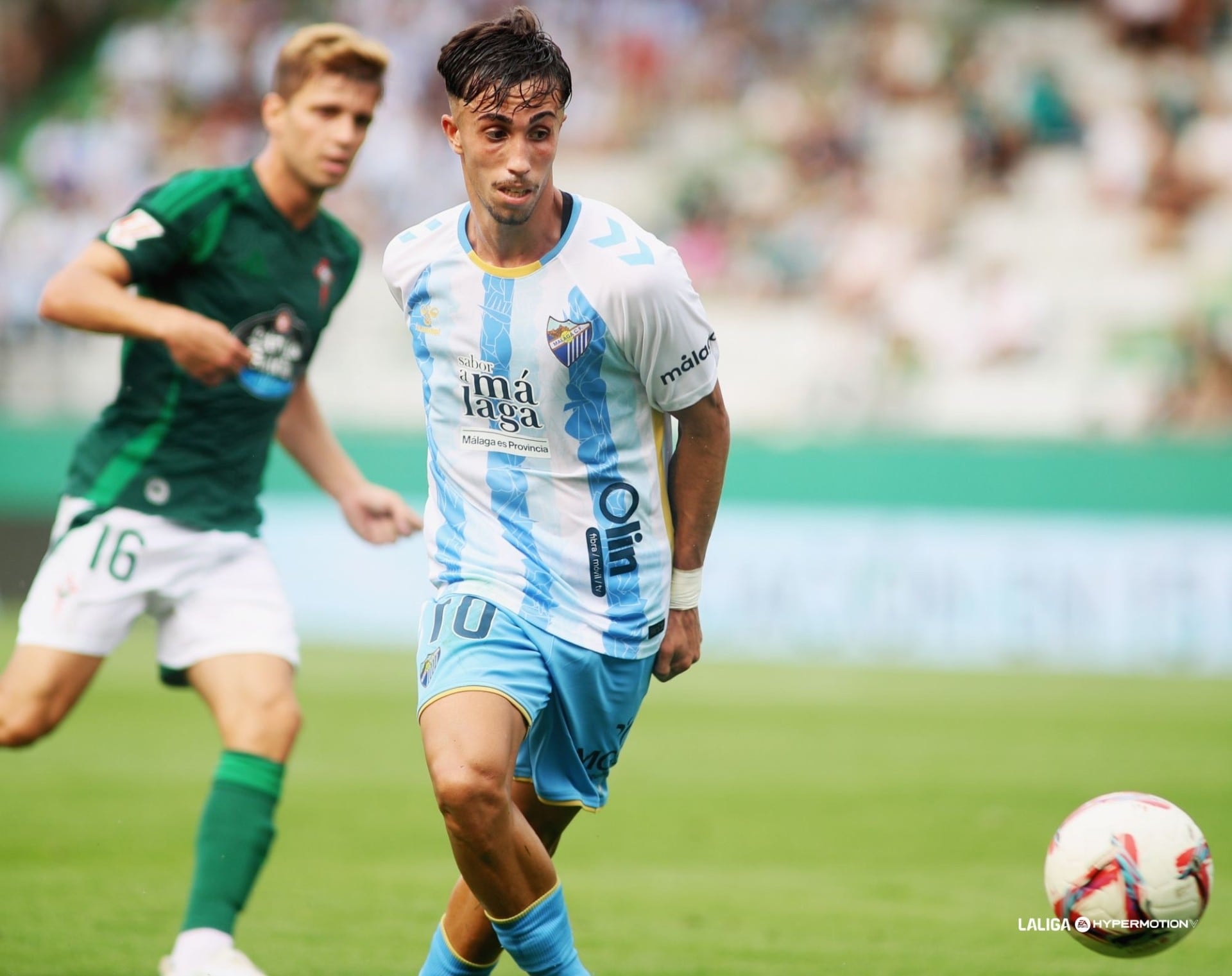 David Larrubia en A Malata ante el Racing de Ferrol/ LaLiga