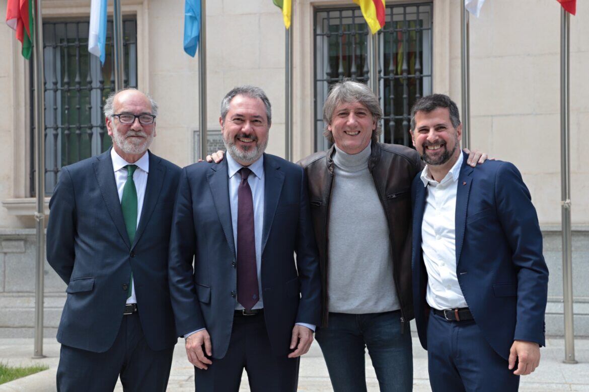 Miguel Ángel Adrián, Juan Espadas, Carlos Matínez y Luis Tudanca