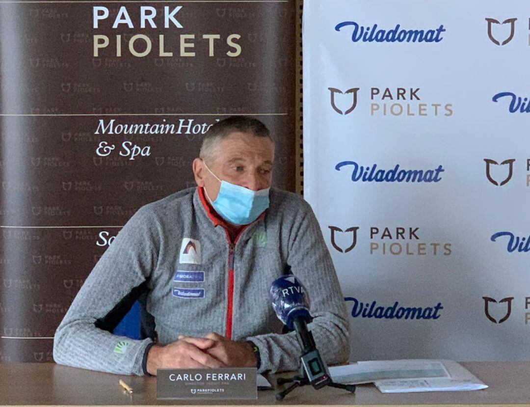 El director tècnic de la Federació Andorrana de Muntanyisme, Carlo Ferrari.