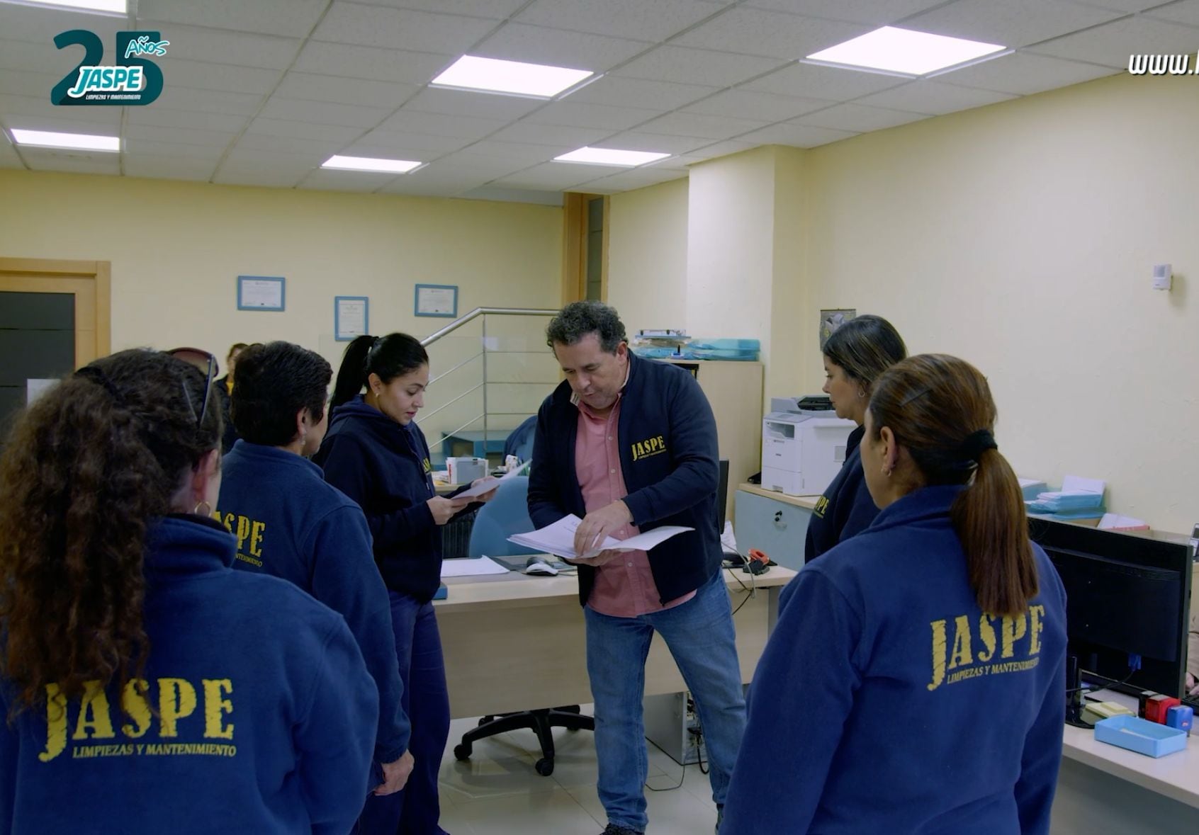 Javier en las instalaciones de Jaspe