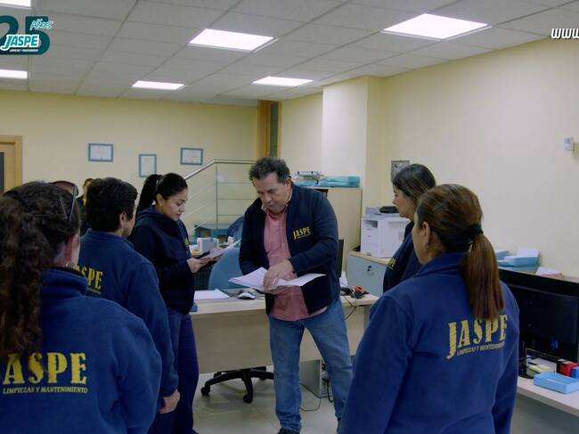 Javier en las instalaciones de Jaspe